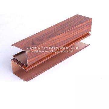 Aluminum Linear Ceiling/Metal Baffle Ceiling/Wood Grain Aluminum Ceiling photo-5