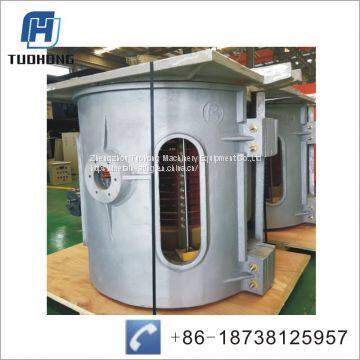 Industrial Medium frequency electric induction melting furnace for cast iron steel