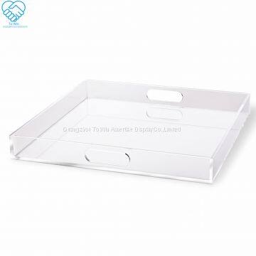 To Win-Custom Printed Reusable Birchwooden Food indian silver acrylic gift home decoration wedding tray