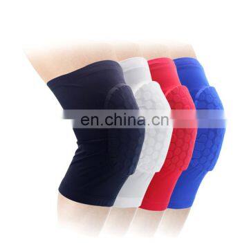 Lycra Cellular Honeycomb Crashproof Antislip Basketball Protective Protector Knee Pad Compression Long Leg Sleeve
