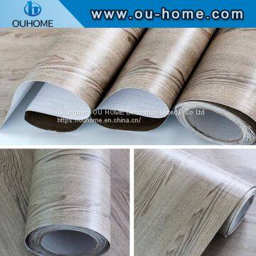 PVC wood grain texture self-adhesive film