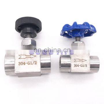 Needle valve Female thread 1/8" 1/4" 3/8" 1/2" inch stainless steel Flow Control shut off crane Adjustable needle valve