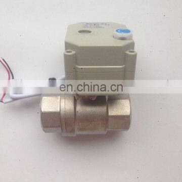 2 way motor valve with manual override 2.5NM Torque electric water valve