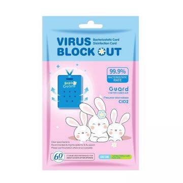 Ready to Ship Personal Virus Blocker Disinfection Card Air Disinfected Protection Anti Card for Child