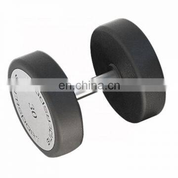 Newest Popular Weight Lifting Round Head Rubber Coated Dumbbell For Gym