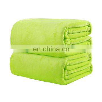 2020 Factory Direct Supply Wholesale Price Solid Colour Multi Szie Accept Customized Flannel Blanket for Traveling and Picnic photo-2