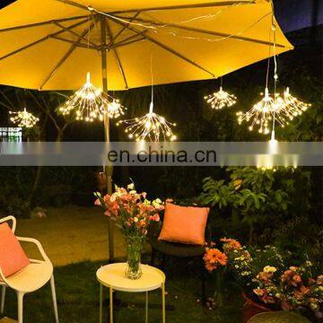 New Led Creative Fireworks String Fairy Light Patio Indoor Outdoor Garden Decorative Solar Lights Holiday Umbrella Lighting photo-2