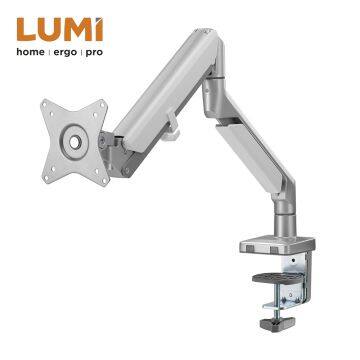 Single Aluminum Gas Spring Monitor Desk Mount