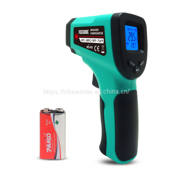 Cheerman FC8380C max value show handy digital industrial Infrared Thermometer  gun shap thermometer Emissivity adjustable