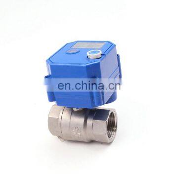 CWX-25S manual overrride 3.6v  5v 12v 24v dn15 dn20 dn25  brass ss304/316 ball  water valve