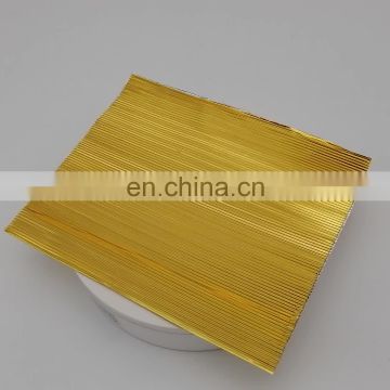 10cm x 10cm custom corrugated aluminum foil gold pink purple chocolate wrappering foil paper