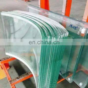 Ultra Clear Low e Double Curved Tempered Laminated Glass for Super Big Size