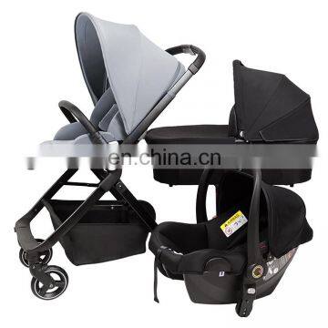 Baby stroller 3 in 1 with carrycot and car seat baby stroller china