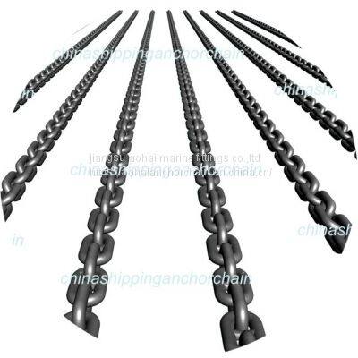 China 78mm Marine anchor chain supplier aohai anchor chain