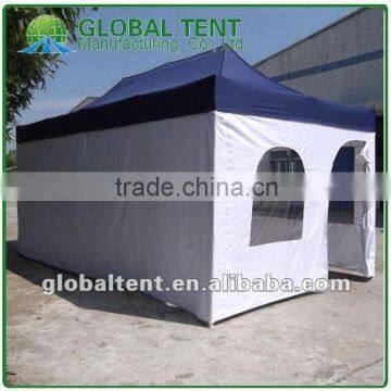 Aluminum Pop Up Tent 3x6m ( 10ft X 20 Ft) With Blue & White Canopy & Valance(Unprinted), 4 Full Walls With Windows & Door photo-2