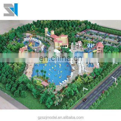 Water park architectural scale model ,entertainment facility 3d miniature model for exhibition