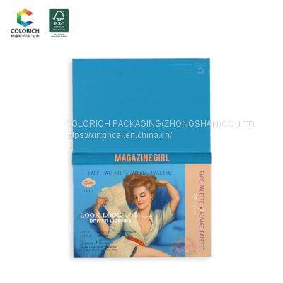 Custom Palette Design Empty Magnetic Eyeshadow Palette Eyeshadow Packaging Paper Cardboard Dry Acrylic Eyeshadow Palette photo-5