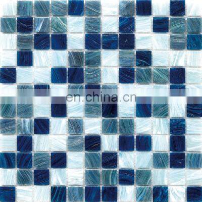 nice quality colorful  stainless hot glass mosaic blue pool tiles mosaic mosaico blanco de piscina