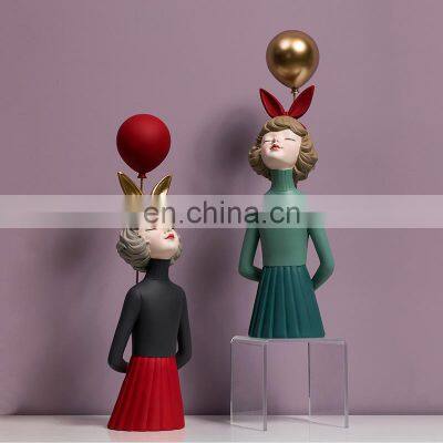 Nordic Creative Bubble Girl Living Room TV Cabinet Home Decoration Ornaments
