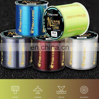 Nylon Fishing Line 300m/500m 5 Colors Super Strong Pull Power Line Fluorocarbon Fishing Line photo-5