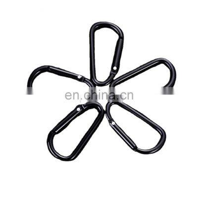 Wholesale Flat D-ring Oem, Engraved Custom Logo Aluminum Metal Steel Keychain Hook Karabiner Carabiner/