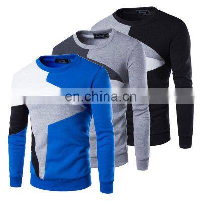 Wholesale custom spring and autumn men's sweater long sleeve round neck Sport loose stitching personalized sweater