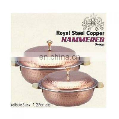 copper brass hotel food serving