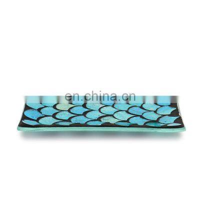 Scales Style 5 Pieces Shower Curtain Set for Bathroom Modern Bathroom Vanity Set Glass and Bath Accessory Set photo-5