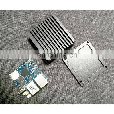 Mini Router Dual Ethernet Ports 32G Flash Memory Built-in English System With Power Supply NanoPi R2S photo-5