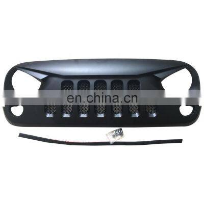J189-5 Black Angry Car Grille ABS Front Grill for Jeep for Wrangler jk photo-2