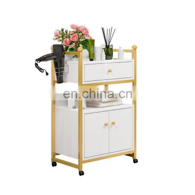 Hot Sale In Us Market Wood Design Cart Salon Cabinet Beauty Salon Trolley Made By White Board Material