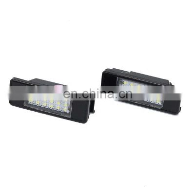 Car Styling LED License Plate Light Lamp For Peugeot 207 307 308 Citroen Berlingo 2004-2009 C3 C4 C5 C6 5D