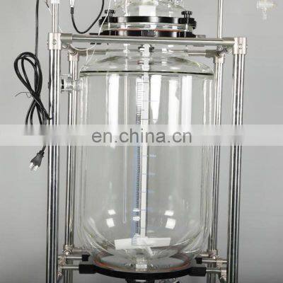 100 L 100L Chemical Explosion-proof Jacketed Glass Reactor for Lab Use photo-5