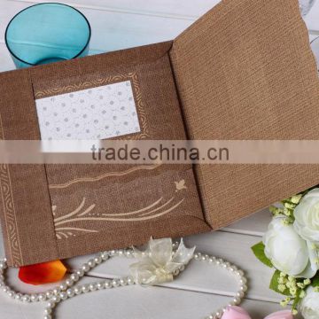 2016 Factory Price Square Indian Religious Wedding Card with Inserts