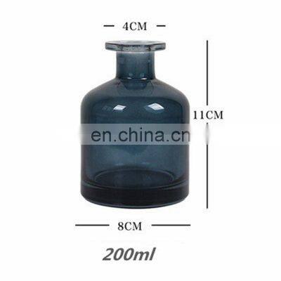 150ML 200ML Black/Green/Grey Customer Label Empty Glass Candle Jars Empty Glass Reed Diffuser Essential Oil Bottles