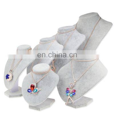 2022 Hot Selling Black Velvet Necklace Jewelry Display Rack Mannequin Organizer Displays Jewelry Display Stand photo-3