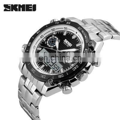 1204 Set Watch Stainless Steel Waterproof Wristwatch Skmei Wholesale Factory Elegance Fashion Watches Men Hour Quartz