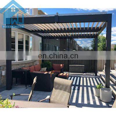 electric Free Standing Design Aluminium Deck Gazebo