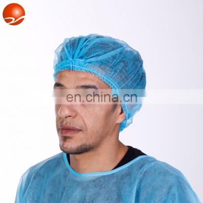 in stock cleanroom non woven mop caps black color bouffant cap