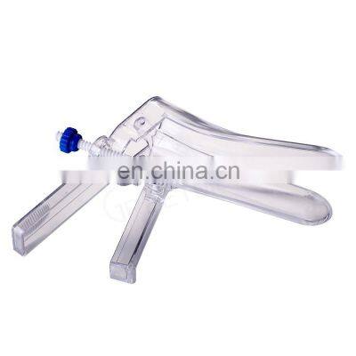 ce iso approved single use disposable medical sterile s/m/l side screw type vaginal speculum middle screw