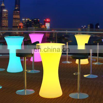 Bar and Lounge Furniture Home Bar Outdoors LED Cocktail Table Living Room Furniture Chair LED Bar Tables