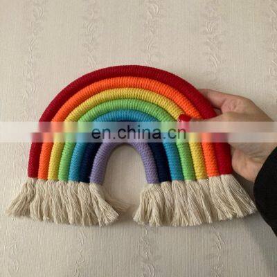Best Seller Macrame Rainbow Wall Hanging Home Decoration Boho Room Decor Kids Nursery Room Decor photo-2