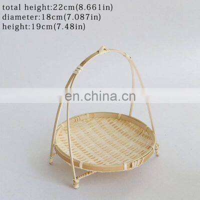 Bamboo Serving Rack, Fruit Bamboo Platter Tray, Handmade, Home Decor, Kitchen Organizer photo-5