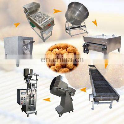 Automatic High Efficiency Japanese Beans Coating Roasting Production Line Snacks Coated Peanut Making Machine