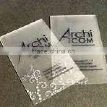 clear plastic transparent smart card