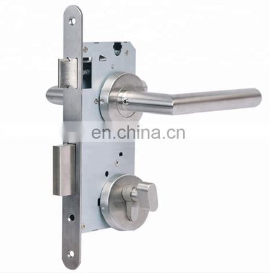 Best Selling Superior Quality Latest Design Modern Style Stainless Steel Silver Color Interior Door Handle LOCK