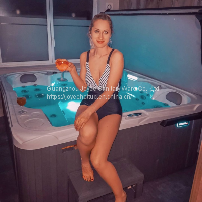 JOYEE Hot Selling Cheaping Freestanding Acrylic Modern Massage Spa Hot Tub photo-3