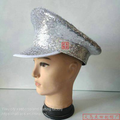 Captain Gray Cap - Berets, Peaked Cap, Cap, Cap Fun Party Hat Yacht Captain Captain's Hat -- Sailor Hat, Cap, photo-2