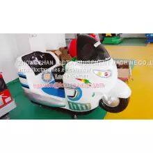 Guangdong Zhongshan Tai Le Play Indoor and Outdoor Waterproof 3-seat Parent-child Rocking Machine Rocking Car Children's Police Car Rocking Music Supermarket Coin Self-service photo-4