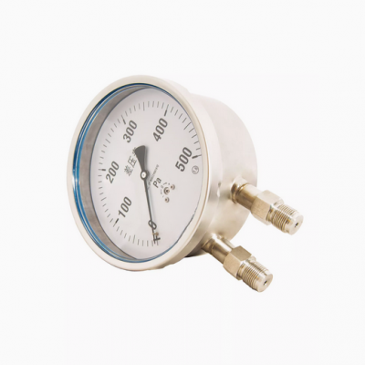 Double tube differential pressure gauge accuracy 1.6FS